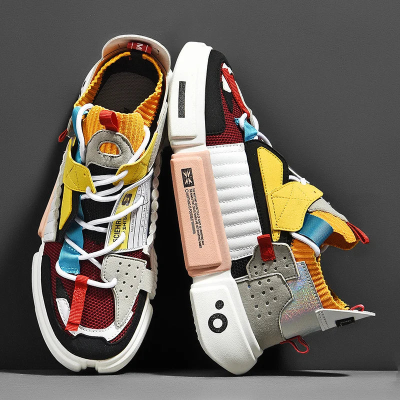 Asymmetrical Sneaker Layered Support Shock-Absorbing Sole – Varen