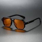Retro Square Frame Sunglasses Double Bridge UV400 – Varro