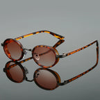 Oval Retro Sunglasses Metal Hinge UV400 Lenses – Zarro