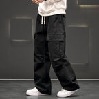 Wide-Leg Cargo Pants Relaxed Fit Streetwear – Langston