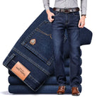 Stretch Cotton Denim Jeans Structured Fit – Mercer