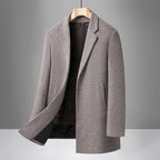 Belvex | Long Wool Coat Quilted Lining