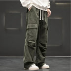 Wide-Leg Cargo Pants Relaxed Fit Streetwear – Langston