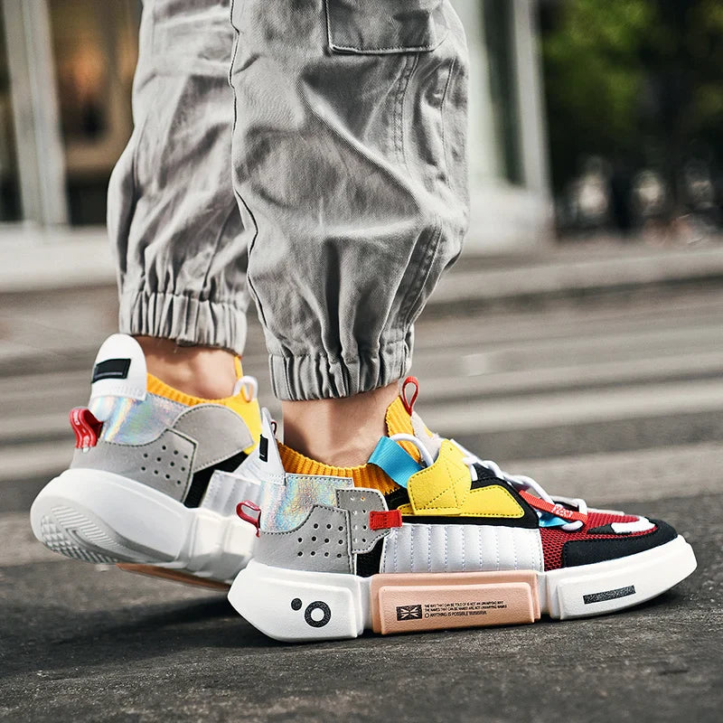 Asymmetrical Sneaker Layered Support Shock-Absorbing Sole – Varen