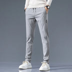 Slim Fit Cotton Blend Trousers – Spence