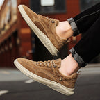 Suede Sneakers Breathable Mesh Lining Cushioned Insole – Carvo
