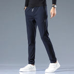 Slim Fit Cotton Blend Trousers – Spence