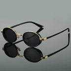 Oval Retro Sunglasses Metal Hinge UV400 Lenses – Zarro