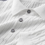 Cotton Polo Textured Knit Tailored Fit – Calvex