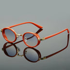 Oval Retro Sunglasses Metal Hinge UV400 Lenses – Zarro