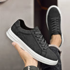 Leather Sneaker Textured Upper Low Profile – Fenro