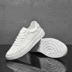 Leather Sneaker Textured Upper Low Profile – Fenro