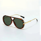 Aviator Sunglasses Polished Metal Frame – Caldo