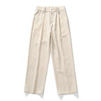Pleated Dress Trousers Relaxed Fit Stretch Woven – Talver