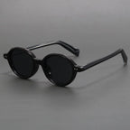 Round Polarized Sunglasses Translucent Arms Vintage Frame – Carro