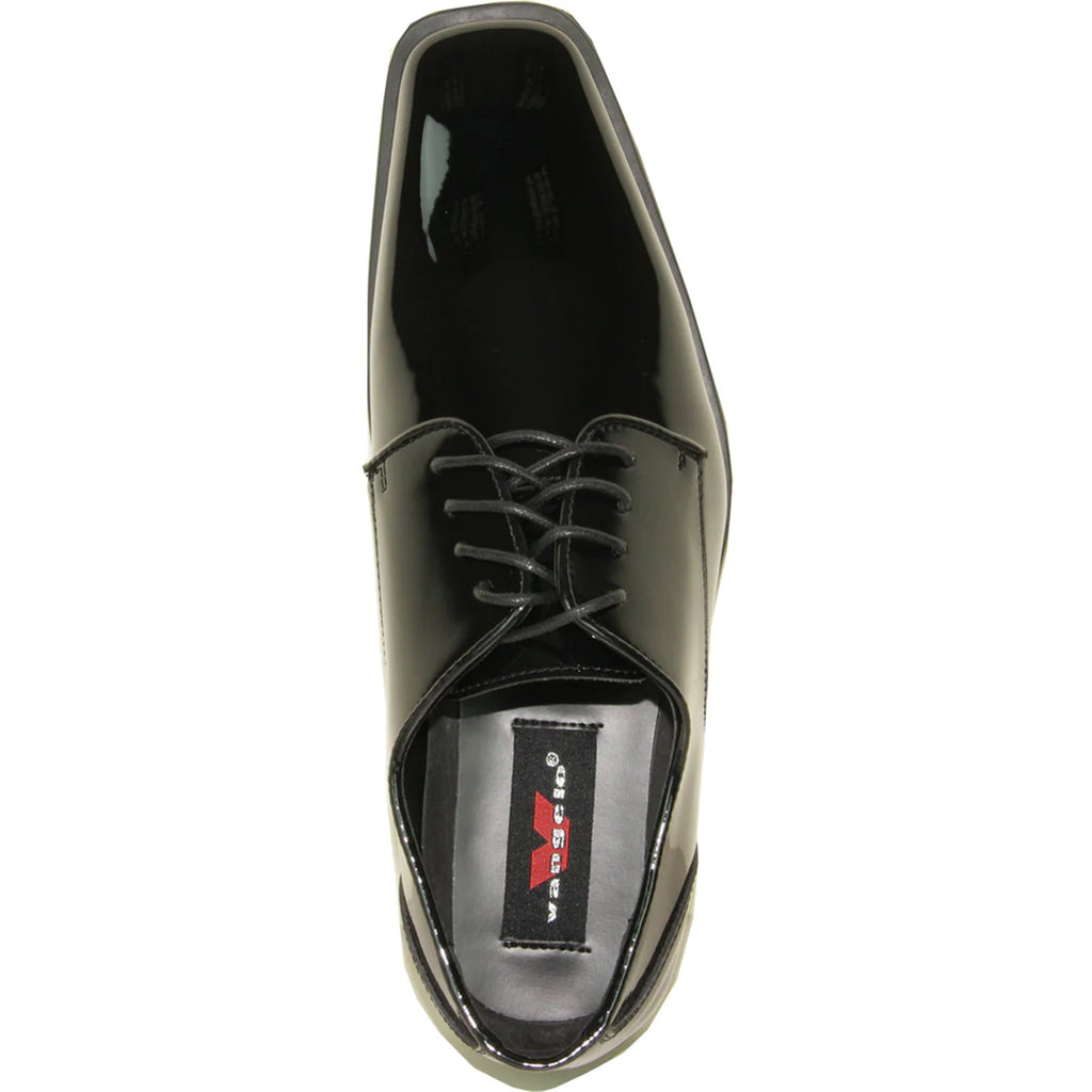 Patent Oxford Tuxedo Shoe Pointy Square Toe Black – Troval