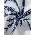 Button Up Shirt and Straight Leg Pants 2-Piece Set Island Print – Maxo