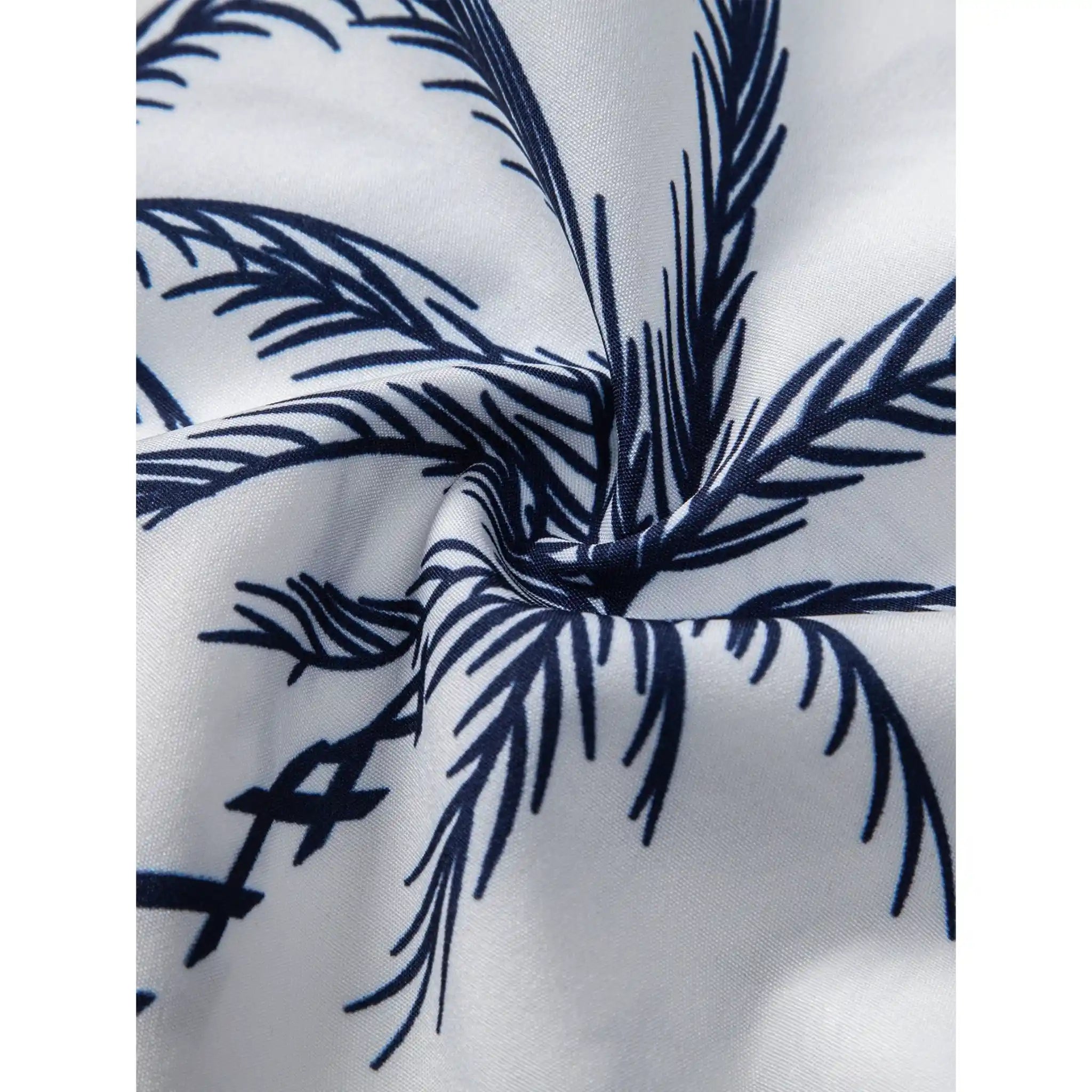 Button Up Shirt and Straight Leg Pants 2-Piece Set Island Print – Maxo