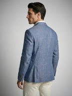 Double Breasted Suit Men Linen Blazer Peak Lapel – Narcon