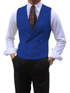 Double Breasted Suit Men Peak Lapel Vest 13 Colors – Harco