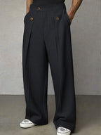 Mens Pant Wide-Leg Pleated Woven – Narven