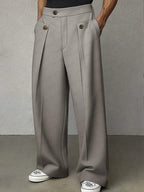 Mens Pant Wide-Leg Pleated Woven – Narven