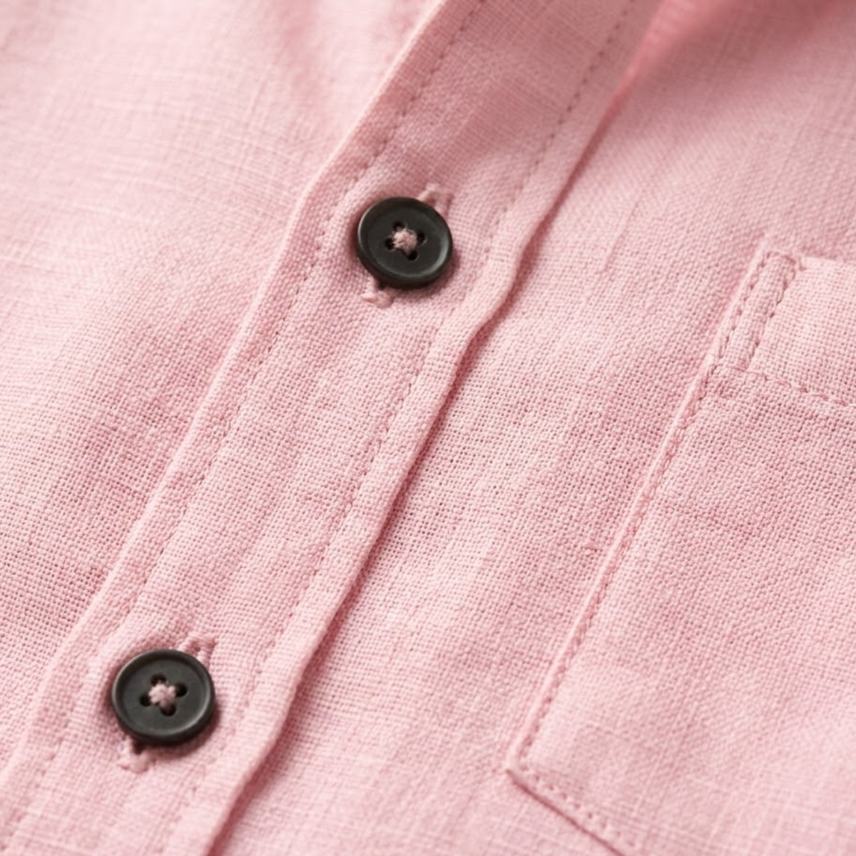 Linen Shirt Men Long Sleeve and Trousers Set Band Collar – Warvex