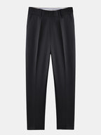 Mens Pant & Waffle Polo Set Slim Tapered 2-Piece Smart Casual – Daxel