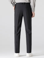 Mens Pant & Waffle Polo Set Slim Tapered 2-Piece Smart Casual – Daxel