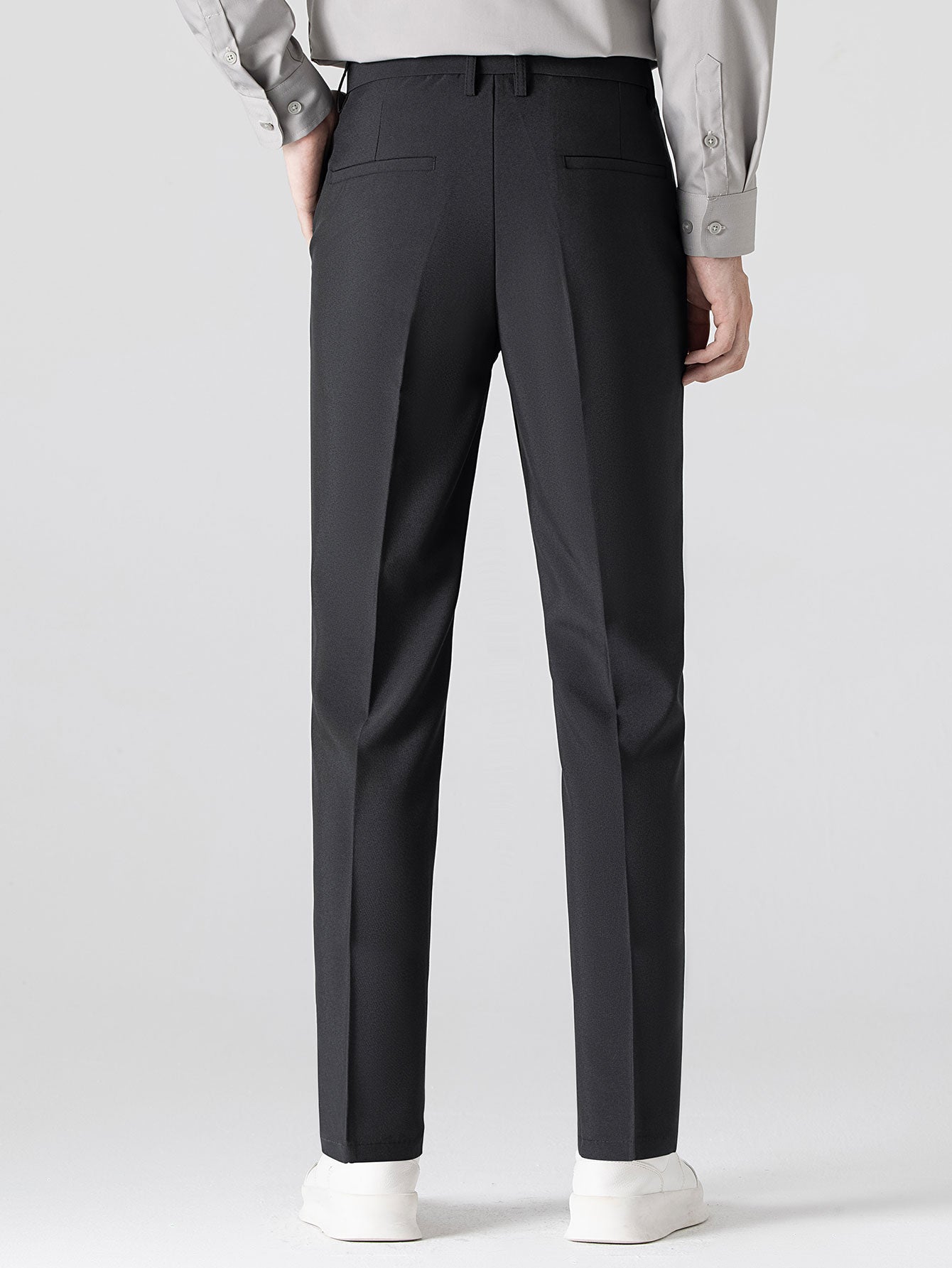 Mens Pant & Waffle Polo Set Slim Tapered 2-Piece Smart Casual – Daxel