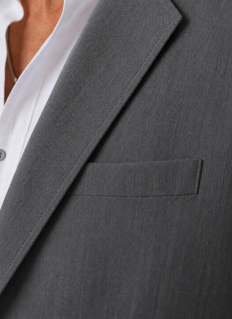 Mens Blazer Linen-Blend Tailored Smart Casual Lightweight – Croven