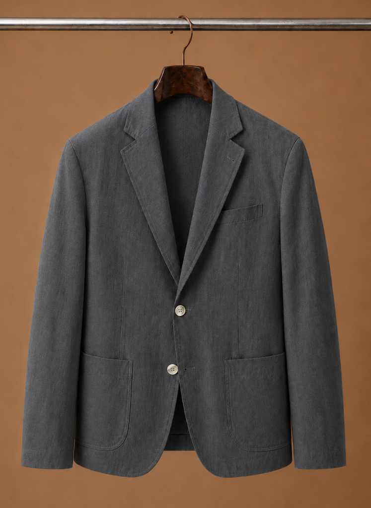 Mens Blazer Linen-Blend Tailored Smart Casual Lightweight – Croven