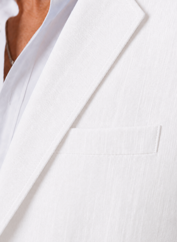 Mens Blazer Linen-Blend Tailored Smart Casual Lightweight – Croven