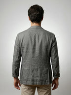 Mens Blazer Linen Notch Lapel Two-Button – Ravello