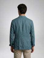 Mens Blazer Linen Notch Lapel Two-Button – Ravello