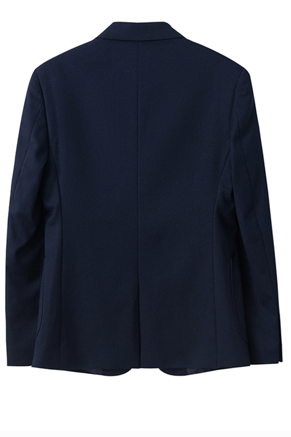Mens Blazer Notch Lapel Polyester Blend Double Button Navy – Brenco