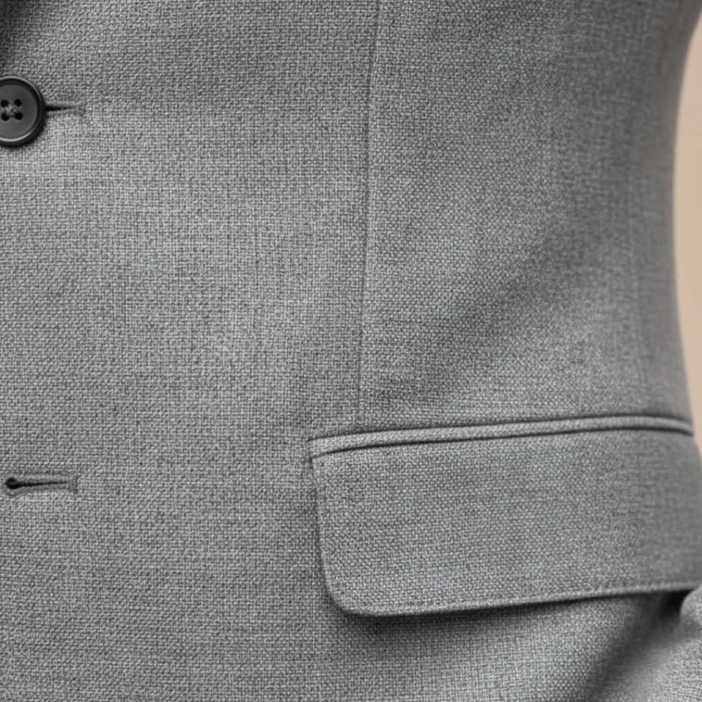 Mens Blazer Slim-Fit Structured Woven Single Button – Valdo