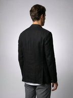 Mens Blazer Unstructured Linen Notch Lapel – Fenco