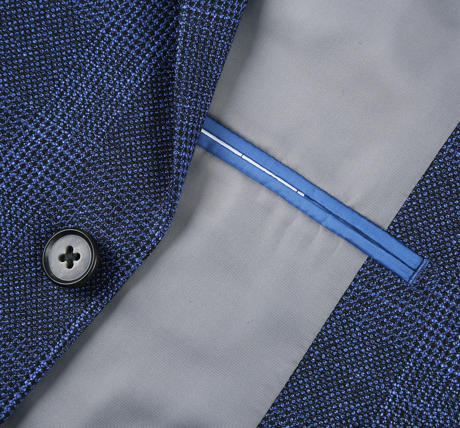 Mens Blazer Windowpane Plaid Classic Fit Sport Coat Navy – Stroven