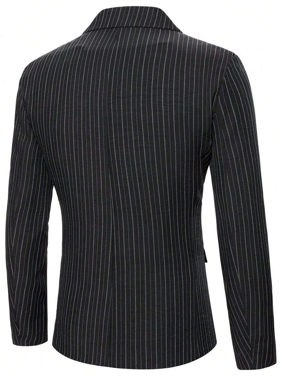 Mens Co Ord Set Contrast Lapel Blazer Waistcoat Trousers – Storn