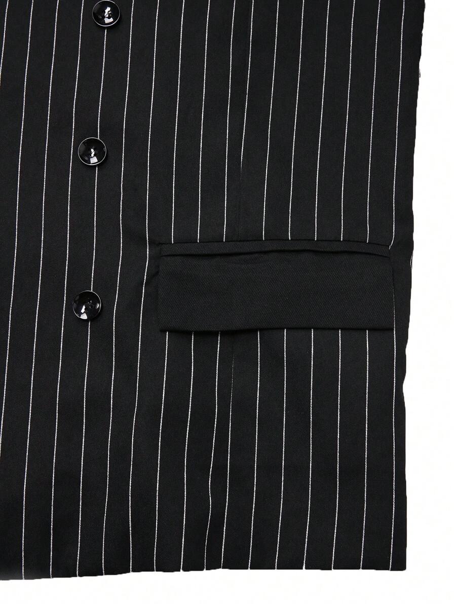 Men's Double-Breasted Suit Vest Slim Fit Sleeveless – Corvon