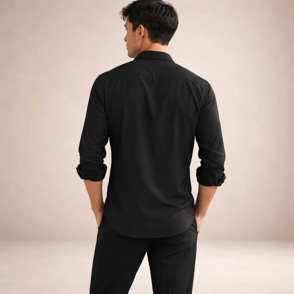 Men's Linen Two-Piece Set Button Shirt and Matching Trousers – Korvex