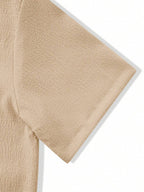 Mens Pant and Shirt Set Jacquard Short Sleeve Button-Up – Tarlen