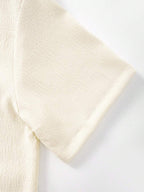 Mens Pant and Shirt Set Jacquard Short Sleeve Button-Up – Tarlen