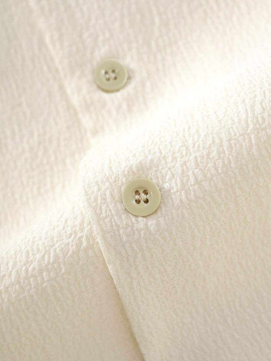 Mens Pant and Shirt Set Jacquard Short Sleeve Button-Up – Tarlen