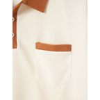Mens Pant & Polo Waffle Knit 2-Piece Set Straight Leg – Borten