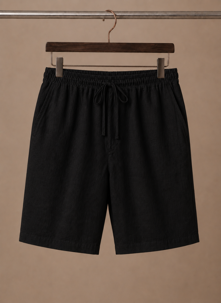Mens Pant Short Cotton Linen Relaxed Fit – Lindon