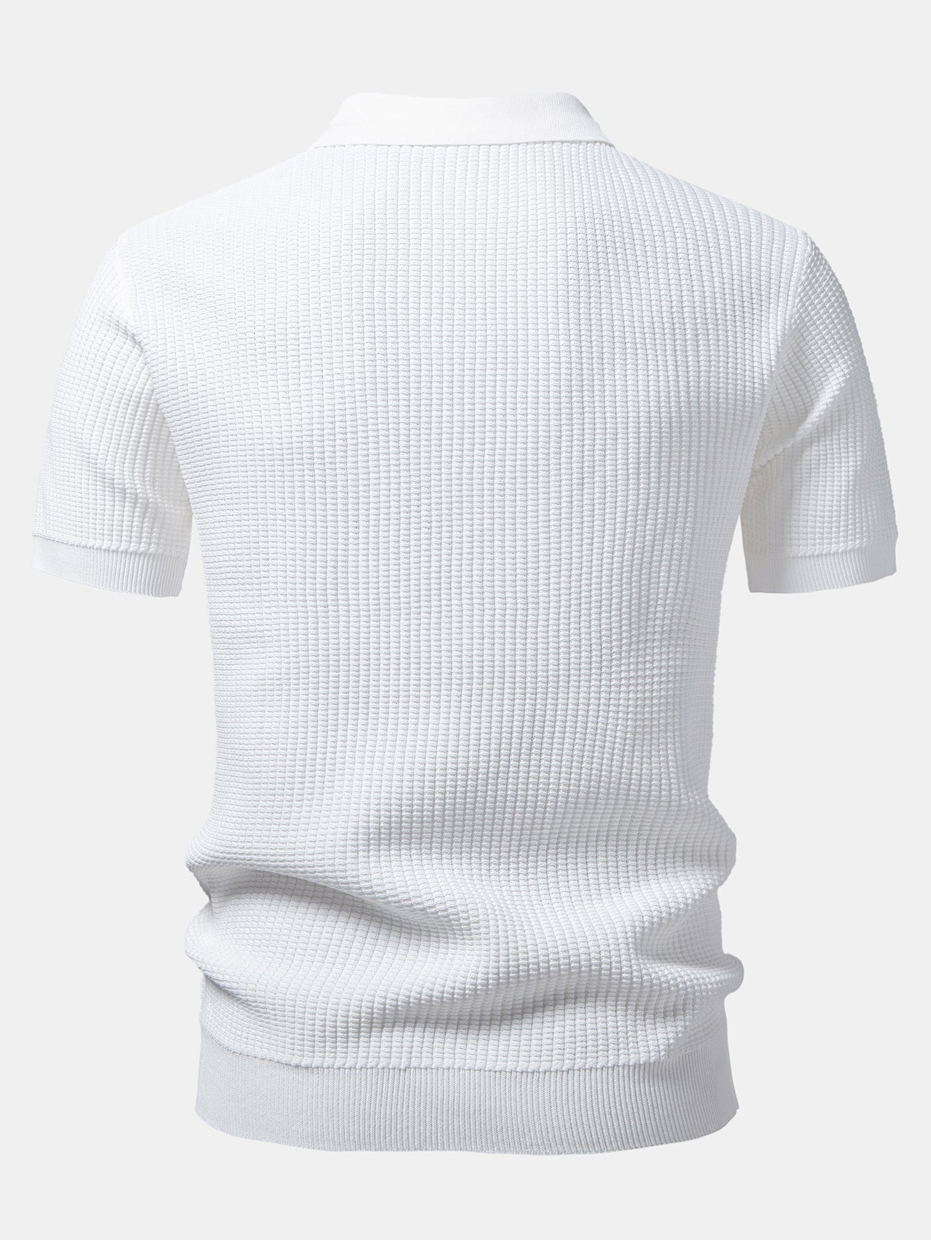 Mens Pant & Striped Knit Polo Set Waffle Drawstring – Vaxo