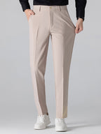 Mens Pant & Waffle Polo Set Slim Tapered 2-Piece Smart Casual – Daxel