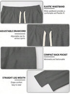 Mens Pant Wide Leg Drawstring Sweatpant Solid Relaxed Fit – Galdron